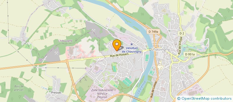 localisation de l'entreprise SAS ECOBAT à CHAUVIGNY