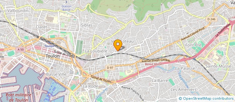 localisation de l'entreprise SAS ECOMEGA PLUS à TOULON