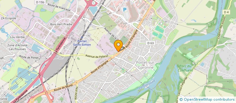 localisation de l'entreprise SAS EDEN II  PORTET-SUR-GARONNE