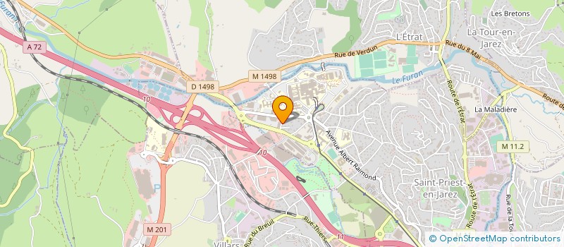 localisation de l'entreprise SAS EDOMAC  SAINT-PRIEST-EN-JAREZ