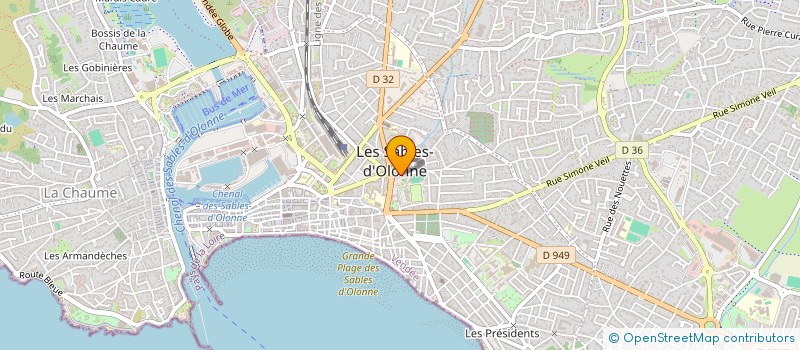 localisation de l'entreprise SAS EDWIGE RICHARD à LES SABLES D'OLONNE