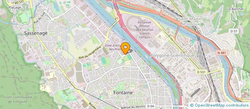 localisation de l'entreprise SAS EGEDIM  FONTAINE