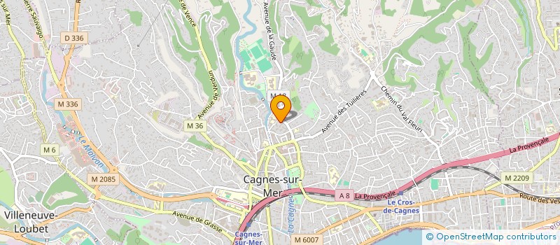 localisation de l'entreprise SAS EGK  CAGNES-SUR-MER