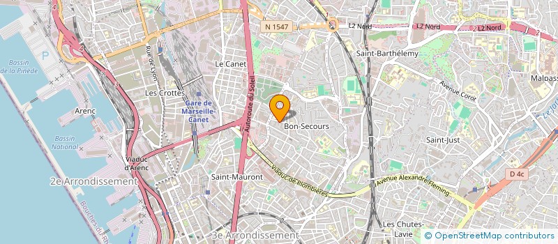 localisation de l'entreprise SAS EGMA à MARSEILLE