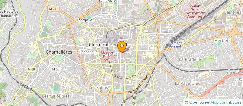 localisation de l'entreprise SAS EJB  CLERMONT FERRAND