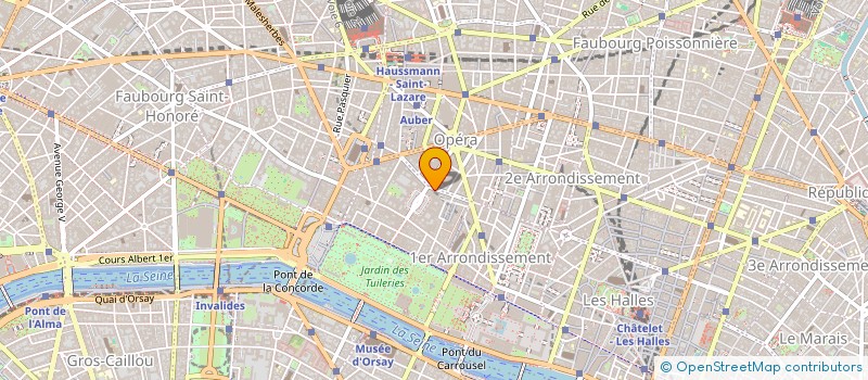 localisation de l'entreprise SAS EK- VENDOME à PARIS
