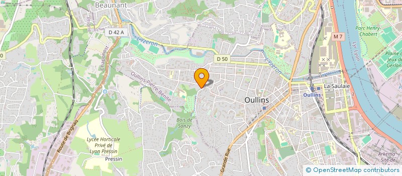 localisation de l'entreprise SAS EL  OULLINS-PIERRE-BENITE