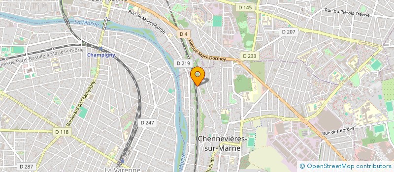 localisation de l'entreprise SAS ELEC ST  CHENNEVIERES-SUR-MARNE