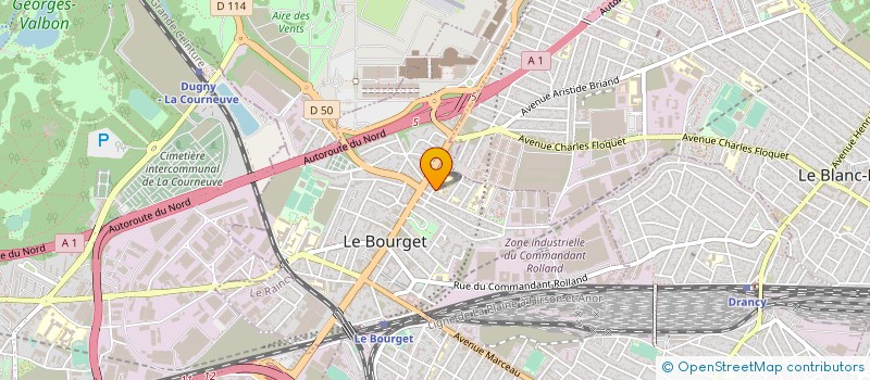 localisation de l'entreprise SAS ELIT'CAR57 à LE BOURGET