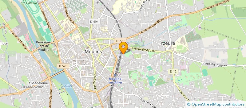 localisation de l'entreprise SAS ELLIX HABITAT ET PATRIMOINE à MOULINS