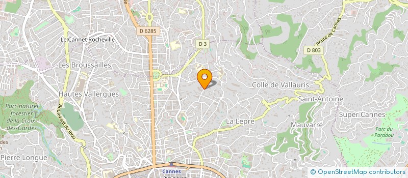 localisation de l'entreprise SAS ELODIE PORTET - DEVENIR à CANNES