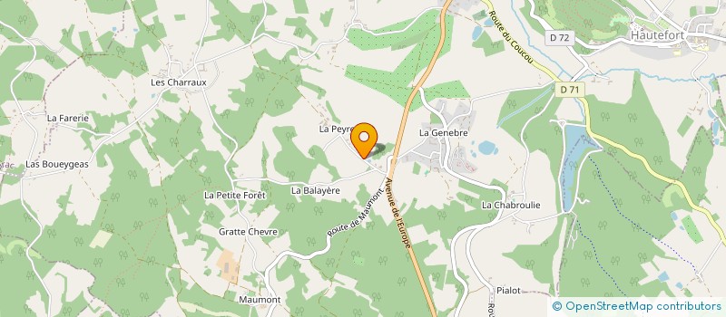 localisation de l'entreprise SAS ELOI  HAUTEFORT