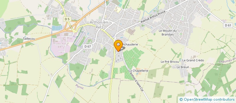 localisation de l'entreprise SAS ELOUADI  CHAUMES-EN-RETZ