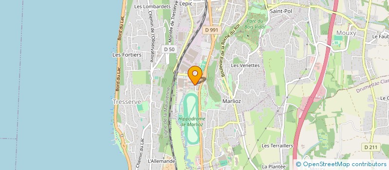 localisation de l'entreprise SAS ELV à AIX-LES-BAINS