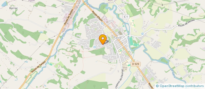 localisation de l'entreprise SAS EMI  PAVIE