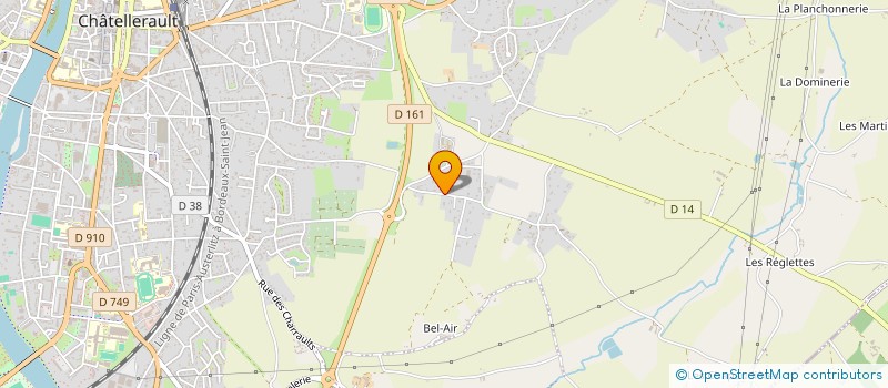 localisation de l'entreprise SAS EMJ à CHATELLERAULT