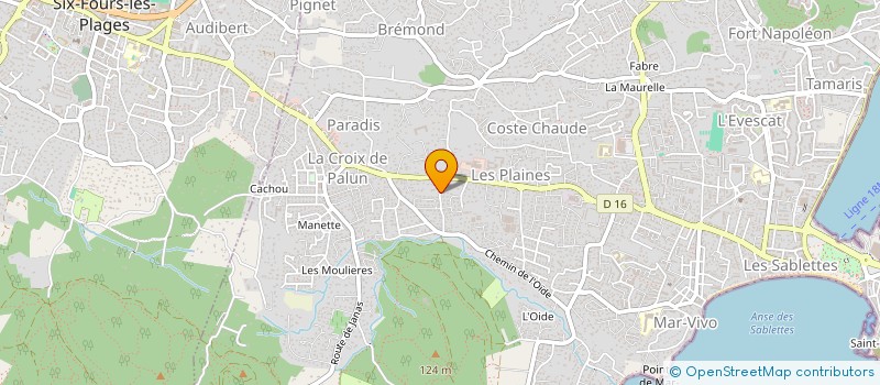 localisation de l'entreprise SAS EMSA à LA SEYNE-SUR-MER