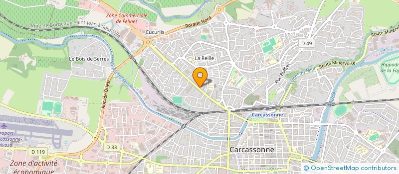 localisation de l'entreprise SAS ENCRE BLEUE EDITEUR  CARCASSONNE