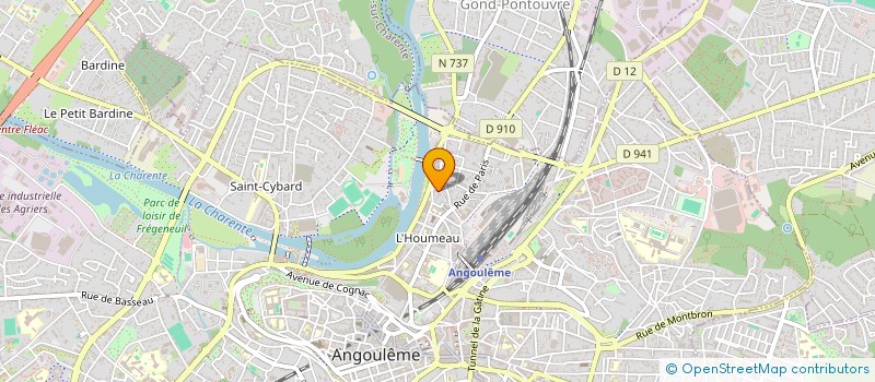 localisation de l'entreprise SAS ENERGIES CHARENTE à ANGOULEME