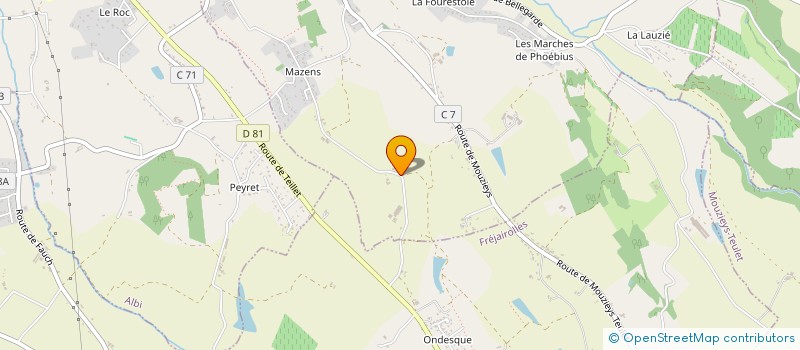 localisation de l'entreprise SAS ENEVIE à CAMBON