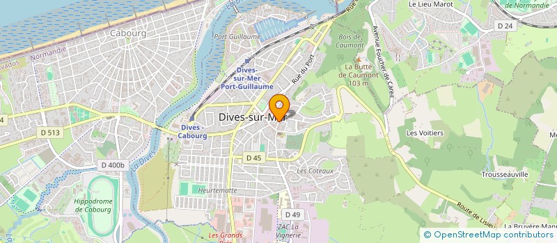 localisation de l'entreprise SAS ENTREPRISE RITZ  DIVES-SUR-MER