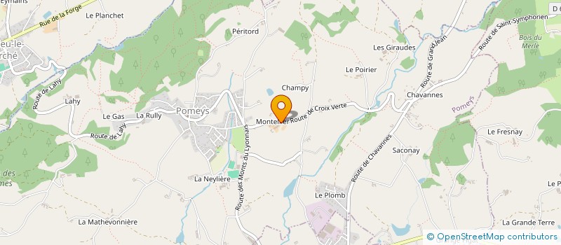 localisation de l'entreprise SAS ENVOLEE ENERGIES  POMEYS