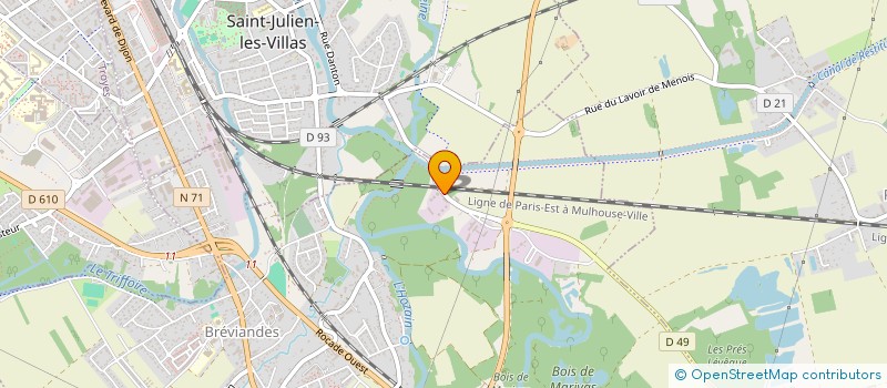 localisation de l'entreprise SAS ENYLA  BREVIANDES