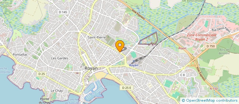 localisation de l'entreprise SAS EPICERIE BLEU  ROYAN