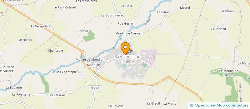 localisation de l'entreprise SAS EPINETTE à BAZOCHES-SUR-HOENE