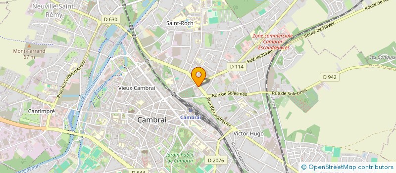 localisation de l'entreprise SAS ERIC LESNES à CAMBRAI