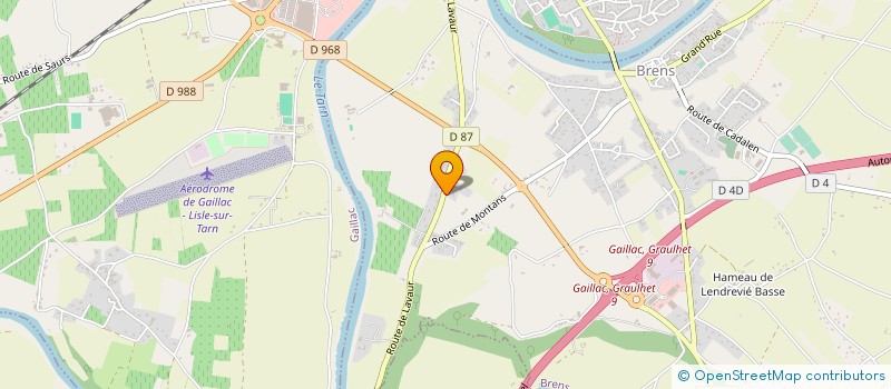 localisation de l'entreprise SAS ERIC MONTAGNINI DISTRIBUTION  BRENS