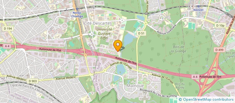 localisation de l'entreprise SAS ERL ELEC à CHAMPS-SUR-MARNE