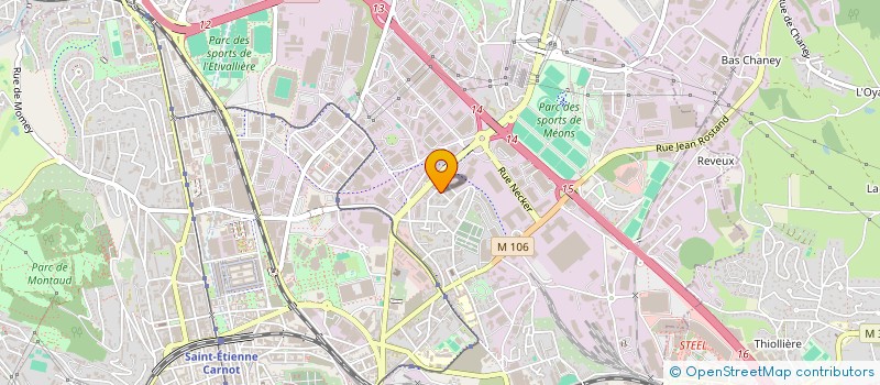 localisation de l'entreprise SAS ES2C. ONZE  SAINT-ETIENNE