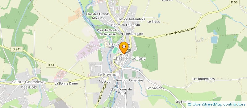localisation de l'entreprise SAS ESP à CHATILLON-COLIGNY