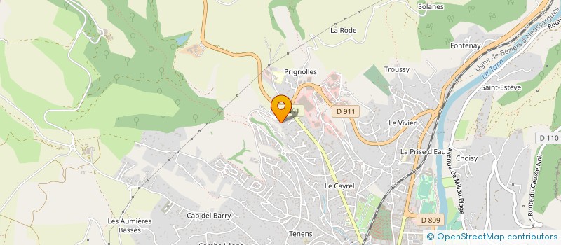 localisation de l'entreprise SAS ESPACE CHAUCHARD  MILLAU