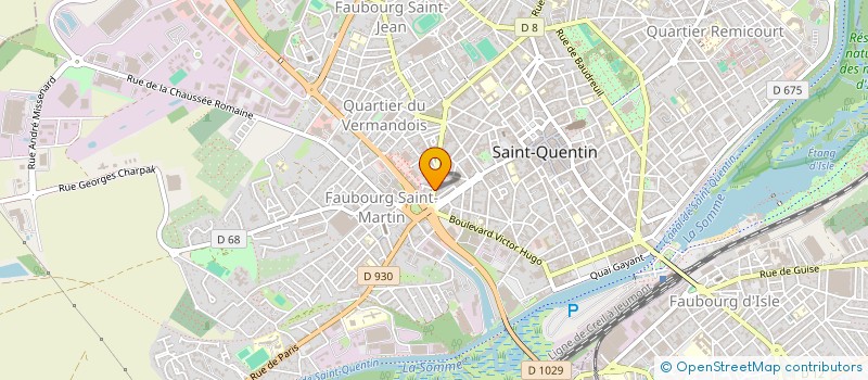 localisation de l'entreprise SAS ESPACE GRIFFES II à SAINT-QUENTIN