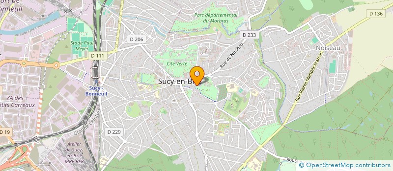 localisation de l'entreprise SAS ESPACE JIVE  SUCY-EN-BRIE