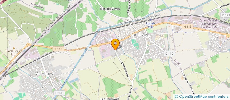 localisation de l'entreprise SAS ESPRIT CONDUITS  LUNEL-VIEL