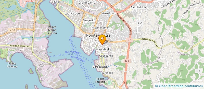 localisation de l'entreprise SAS ESSIE BY MINA  POINTE A PITRE