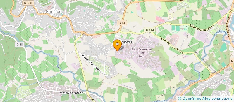 localisation de l'entreprise SAS ESTHETIC GENERATION à GRIMAUD