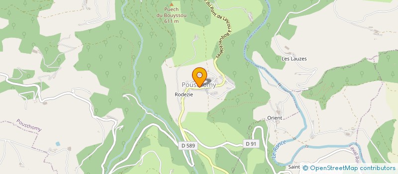 localisation de l'entreprise SAS ESTOURS ENERGIE  POUSTHOMY