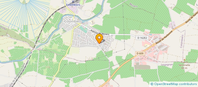 localisation de l'entreprise SAS ETABLISSEMENTS AMIEL à COLOMBIERS