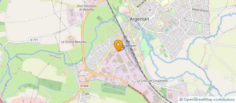 localisation de l'entreprise SAS ETANDIN  ARGENTAN