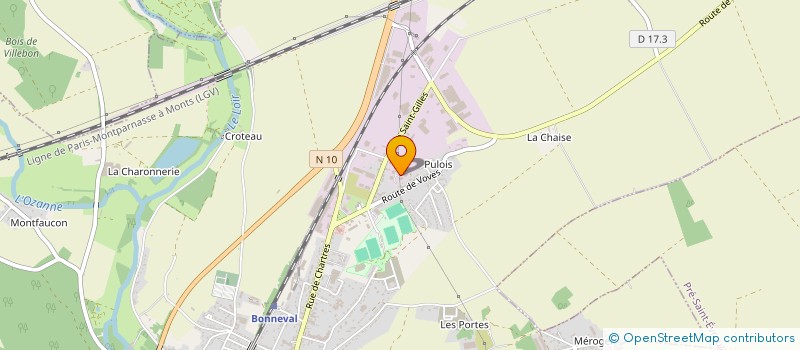 localisation de l'entreprise SAS ETIN à BONNEVAL