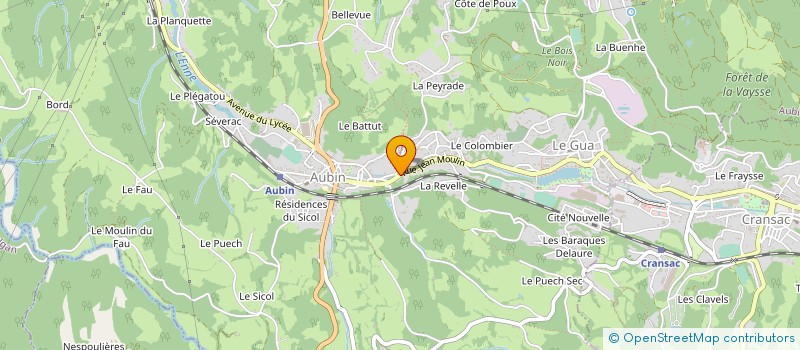 localisation de l'entreprise SAS ETS BORIES à CRANSAC