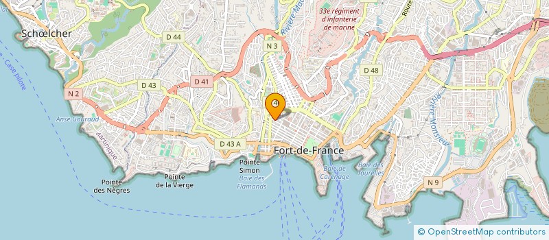 localisation de l'entreprise SAS ETUDE FRANCE GENEALOGIE à FORT-DE-FRANCE