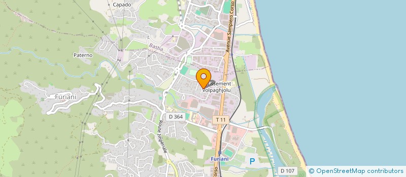 localisation de l'entreprise SAS ETUDES RESEAUX à BASTIA