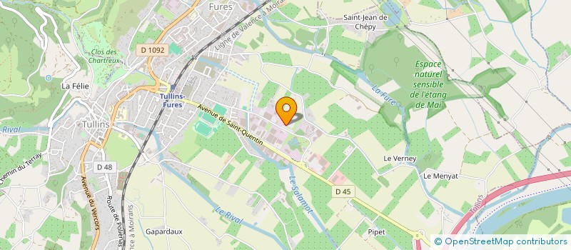 localisation de l'entreprise SAS EUR'OHM à TULLINS