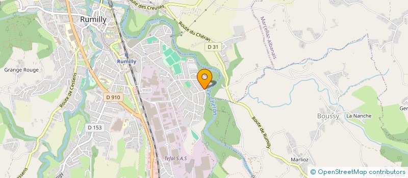 localisation de l'entreprise SAS EURO CONCEPT  RUMILLY