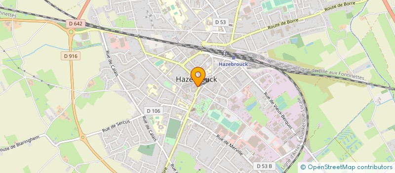 localisation de l'entreprise SAS EUROMOBILES à HAZEBROUCK